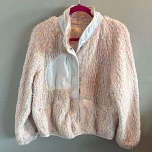 Altar'd State Multicolored Sherpa Jacket Size M